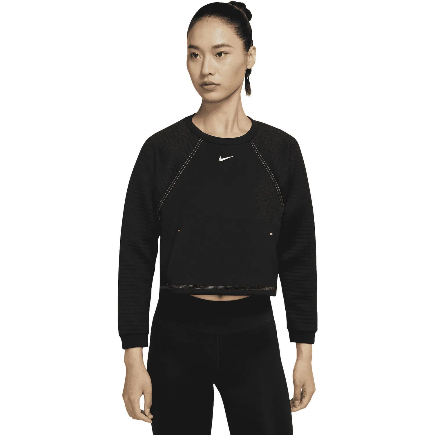 Женская блуза Pro Luxe Crew Nike, Schwarz