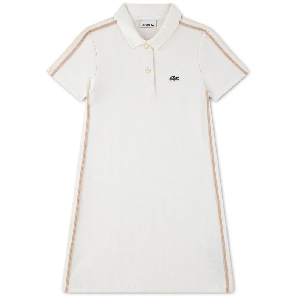 Платье с коротким рукавом Lacoste, белый