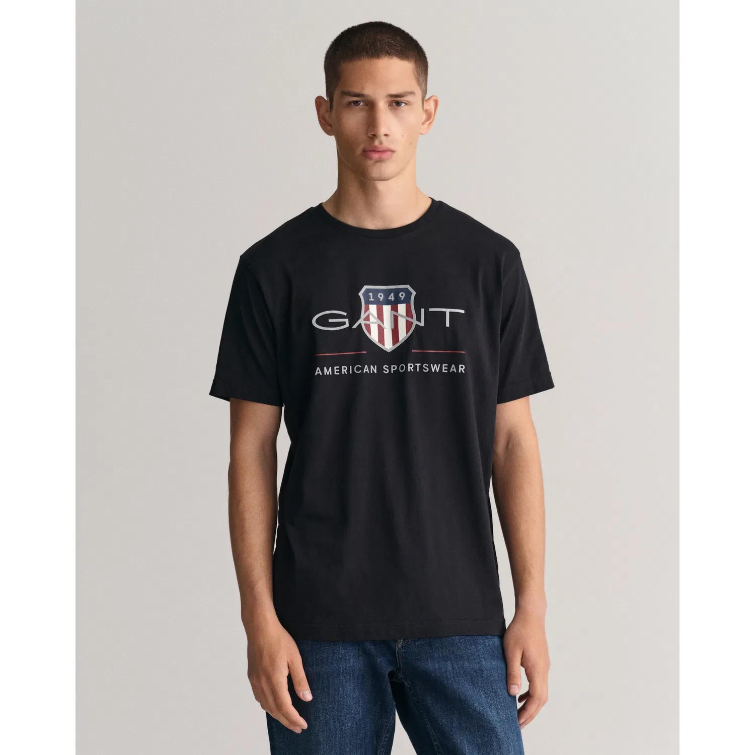 Детская футболка с логотипом Gant, Black