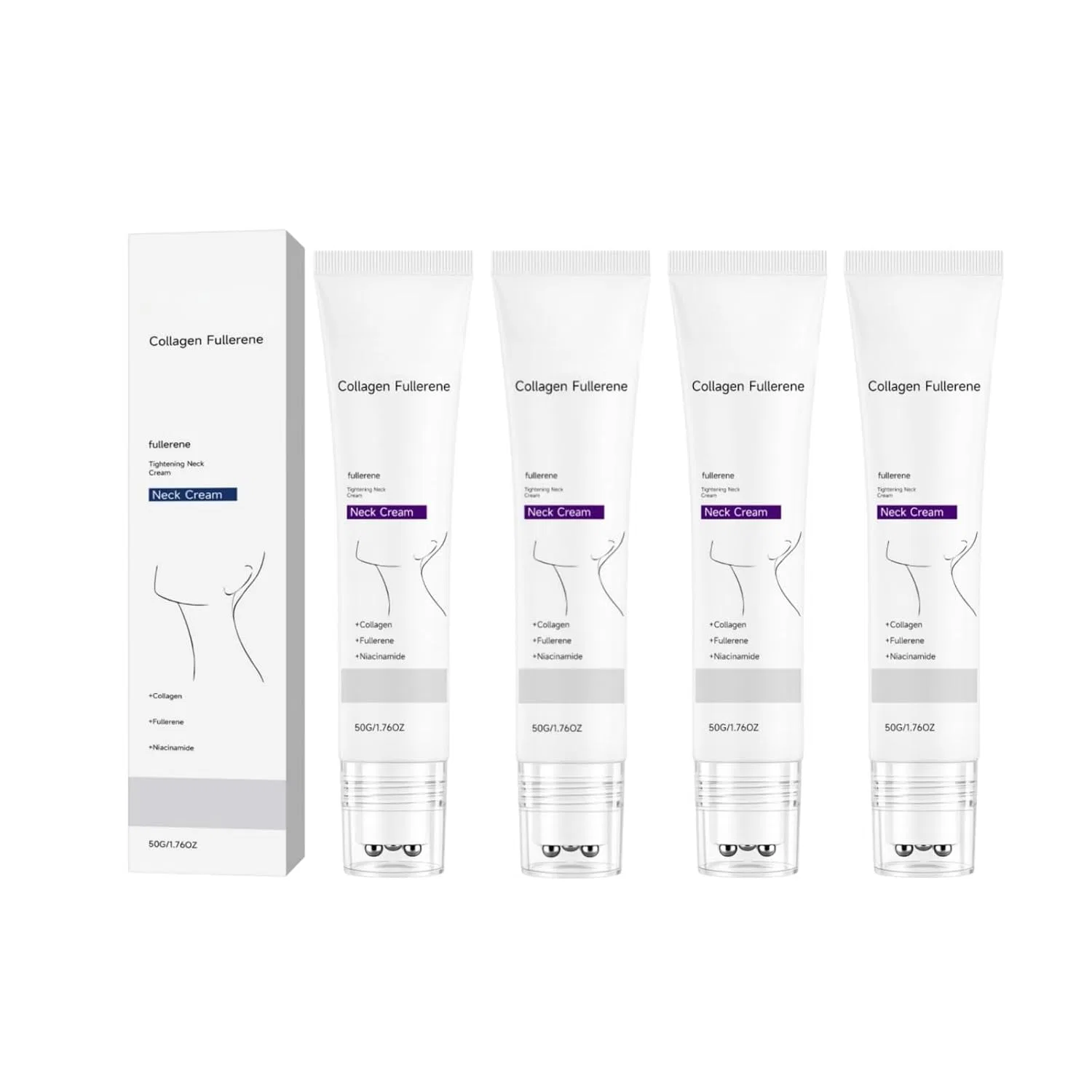Крем для шеи Magic Collagen Fullerene, 4 Packungen, 50 г Générique