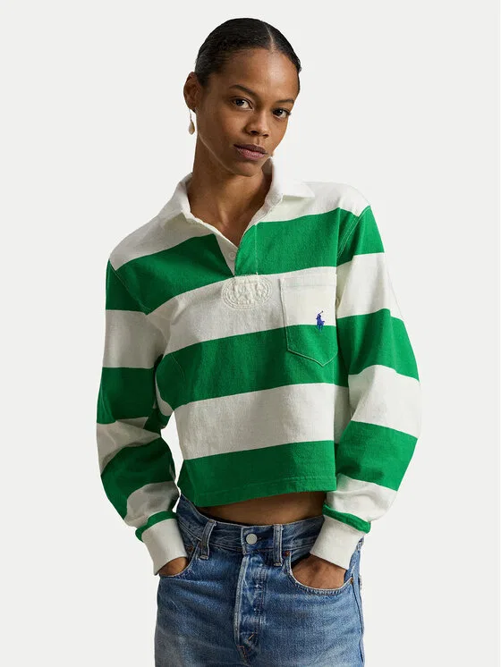 Джемпер relaxed fit Polo Ralph Lauren, зеленый