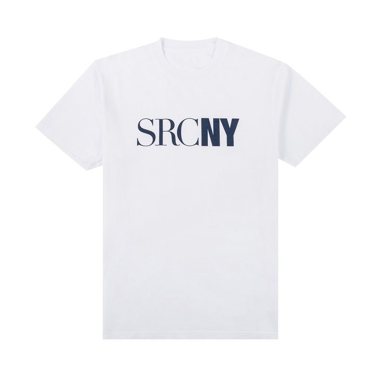 Футболка Sporty & Rich SRCNY T-Shirt 'White/Navy Print', белый - фото