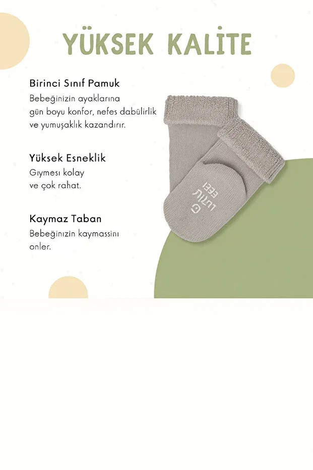 Детские носки для новорожденных хлопковые 6-Pack curly towel baby seamless socks Fluffyfeet, Navy Blue — фото 4