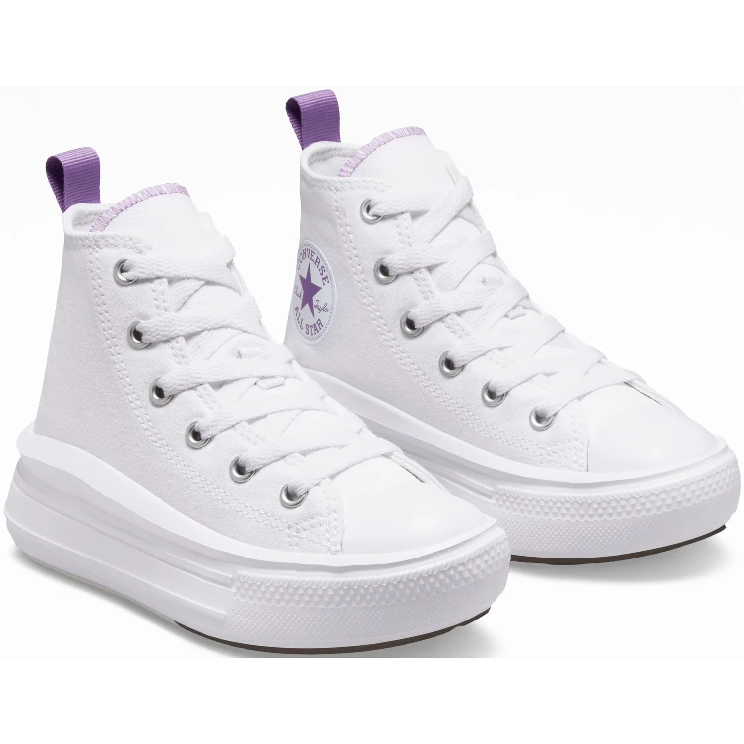 Детские кроссовки на шнуровке Converse, White — фото 3