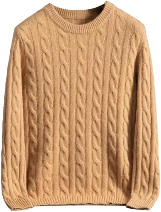 

Мужской свитер с круглым вырезом из 100% кашемира