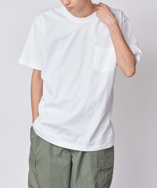 

Футболка с карманом, Beefy T HANES, белый