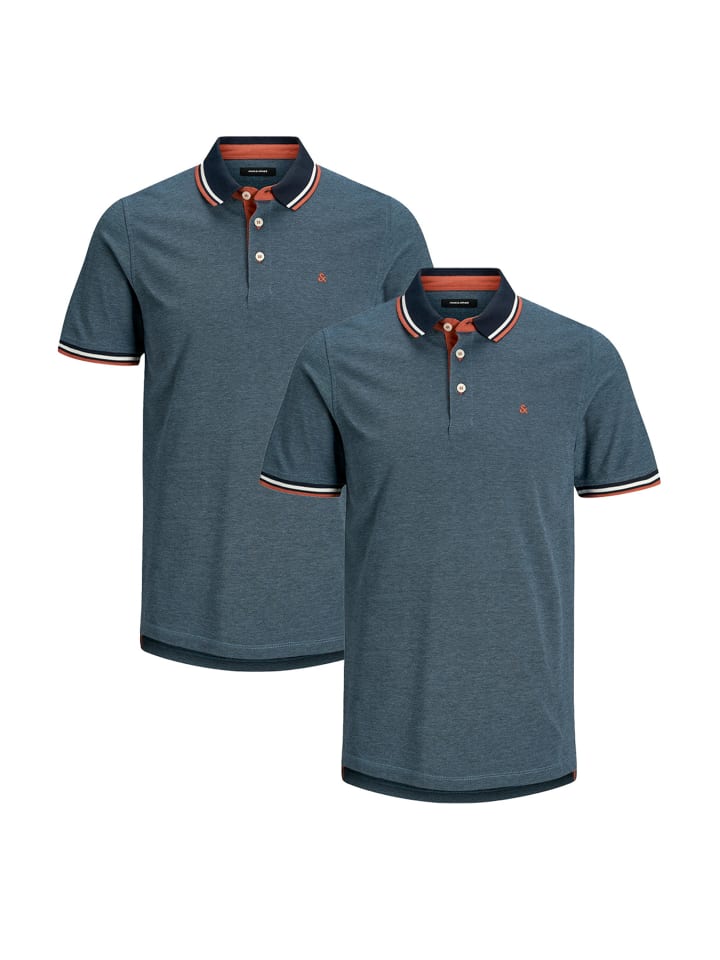 

Футболка поло Jack & Jones, цвет denim blue