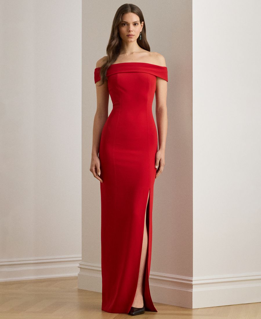 

Женское платье с открытыми плечами Lauren Ralph Lauren, Ralph Red