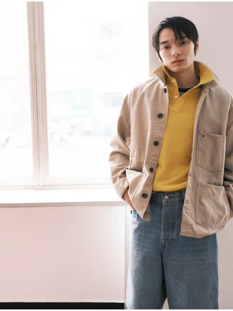 Куртка повседневная из хлопка, Chore Jacket TOMMY HILFIGER, Beige