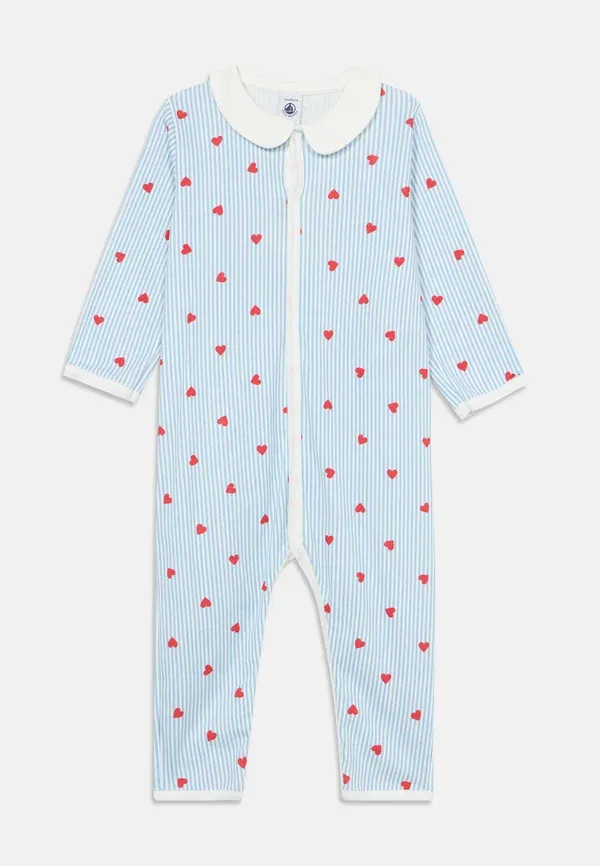 Пижама хлопковая Bebe debout dors bien sans pieds cote, Petit Bateau, marshmallow, multi-coloured, мультиколор