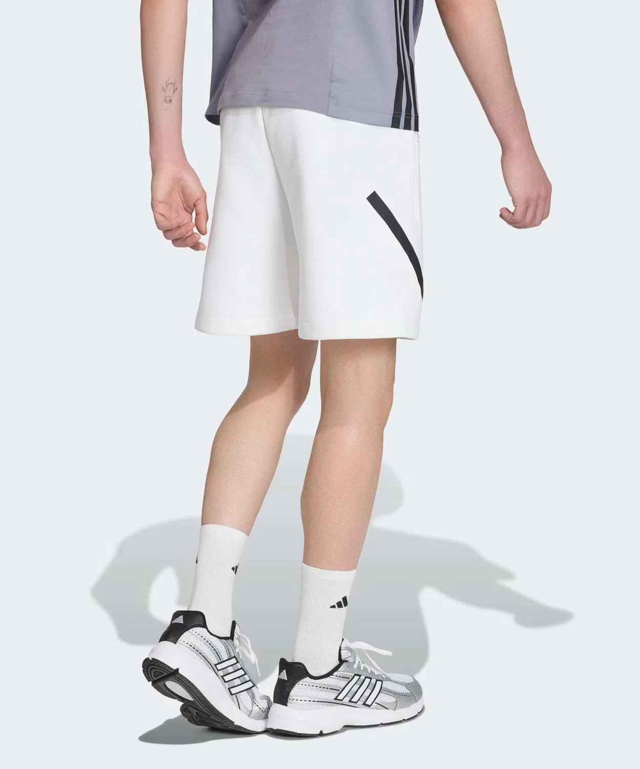 Мужские шорты с регулируемым поясом Z.N.E. Adidas, Белый — фото 2