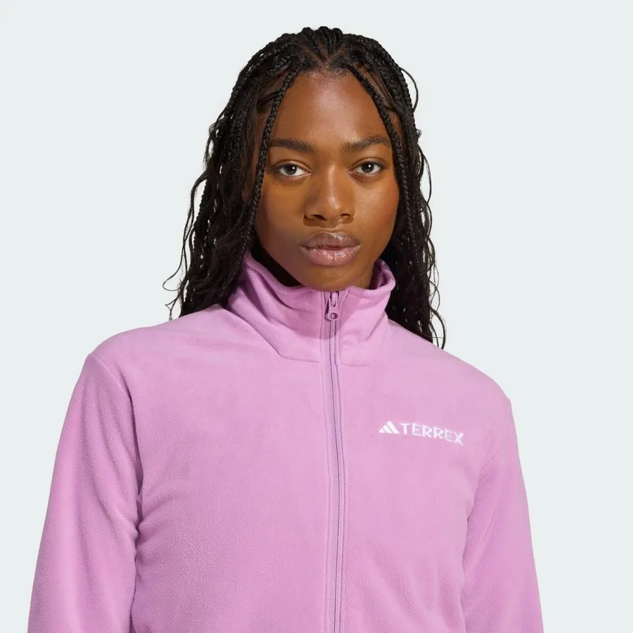 Флисовая куртка-футер с полной застежкой-молнией TERREX JM3113 Multi Essentials adidas, Фиолетовый — фото 4