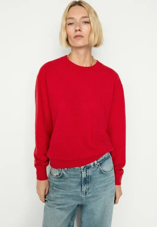Джемпер из кашемира Jumper Massimo Dutti, красный