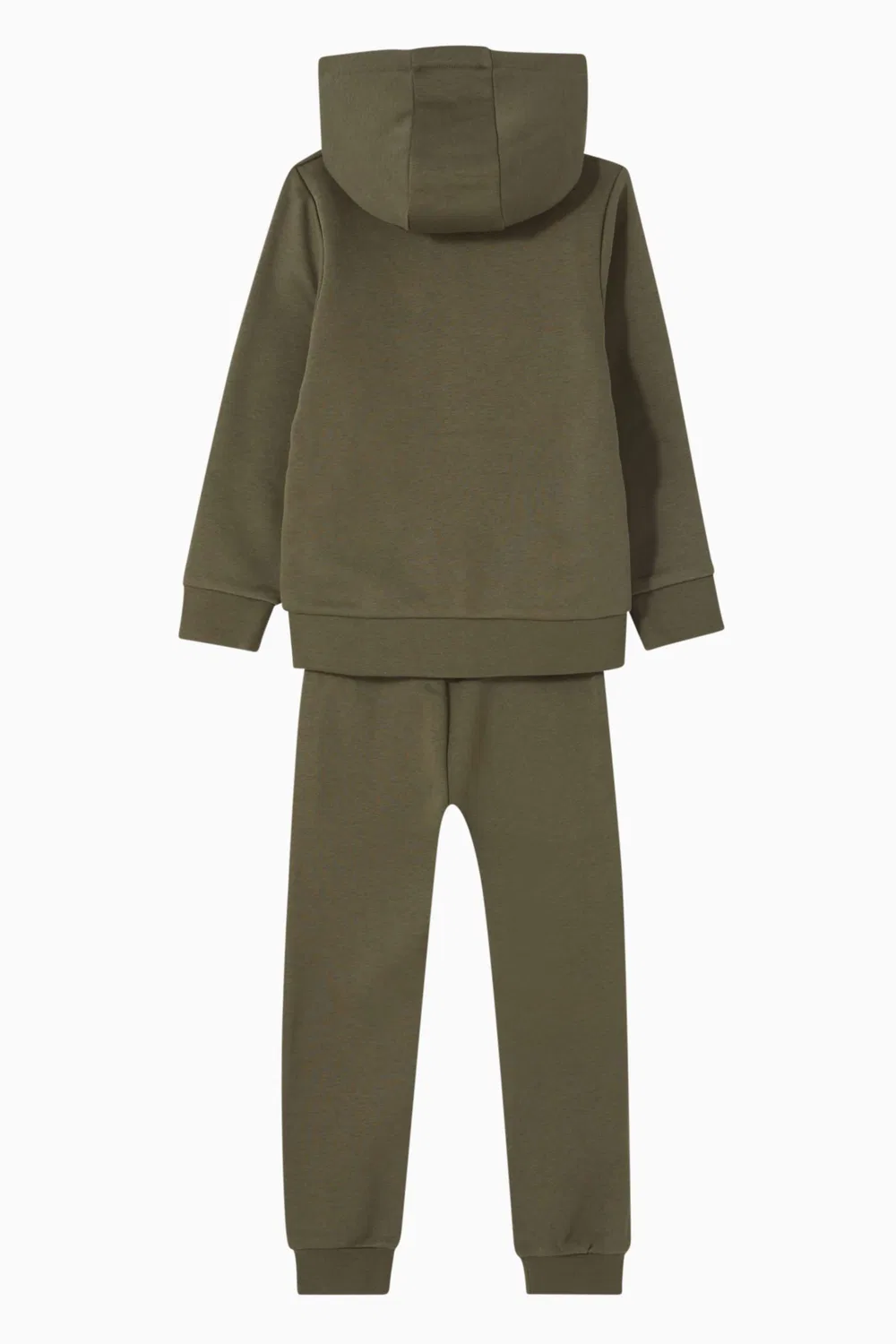 Комплект худи и штанов из флиса с логотипом BOSS Kidswear, зеленый — фото 3