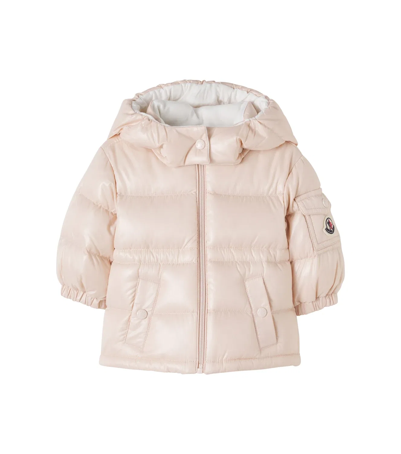 Пуховик Baby Maire, Moncler Enfant, розовый