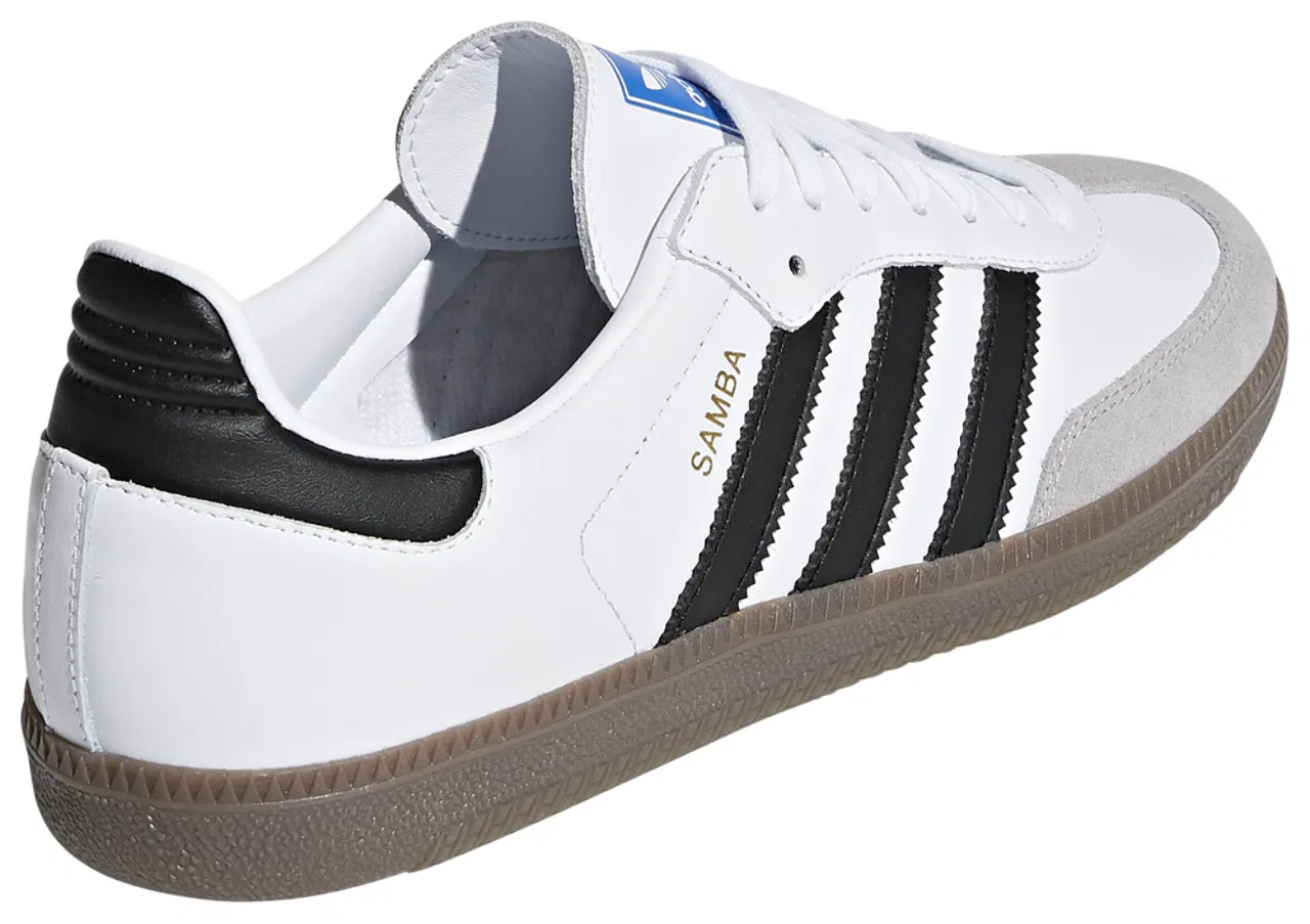 Кроссовки для мальчиков Samba Adidas, цвет Cloud White/Core Black/Gum — фото 3