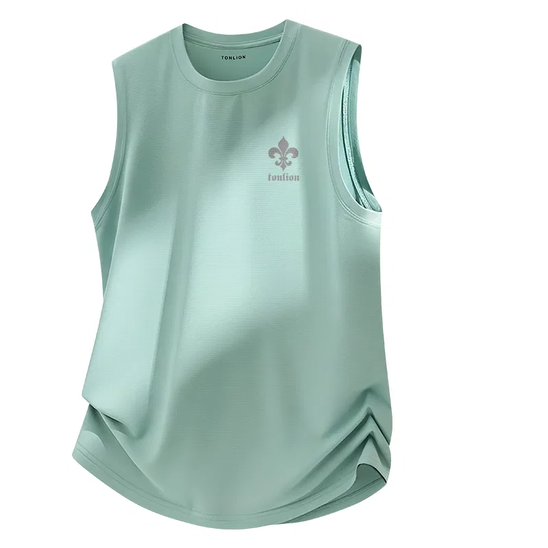 Детская безрукавка с сетчатым дизайном Tonlion, Цвет: Quick-drying sun protection vest Water Green (tb Gothic Gray Shadow Chest Label)