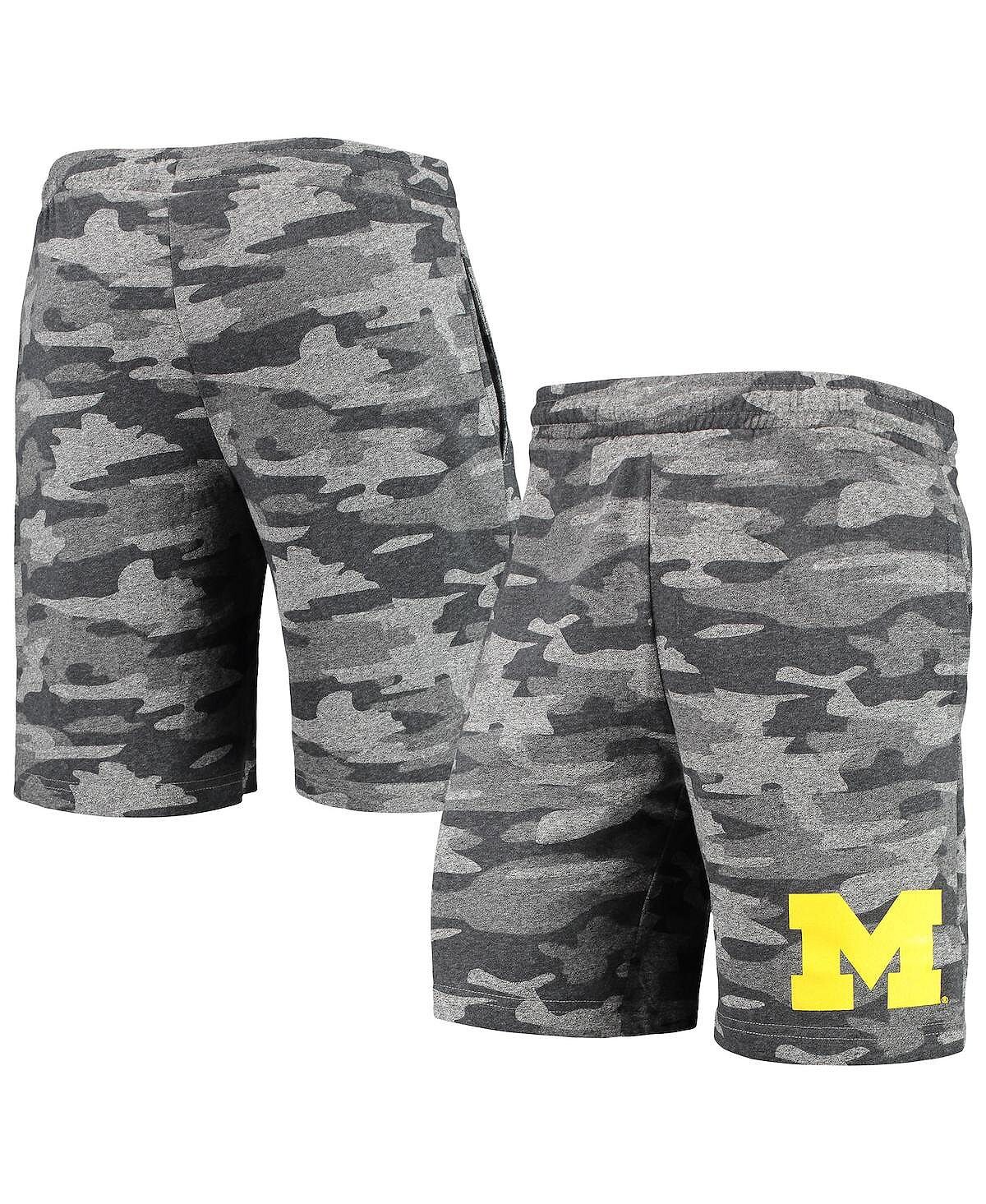 

Мужские угольно-серые шорты michigan wolverines camo backup terry jam lounge shorts Concepts Sport, мульти