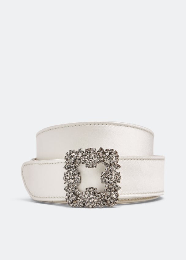 

Ремень MANOLO BLAHNIK Hangisi belt, белый