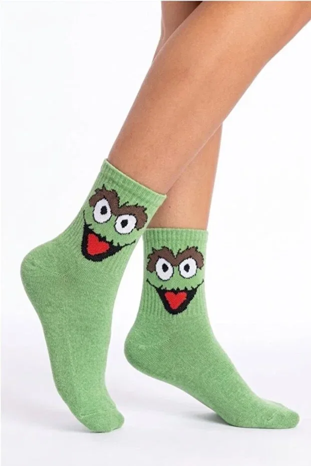 Детские носки с принтом 6 пар Colorful College Socks Set Esinti, Mixed — фото 4