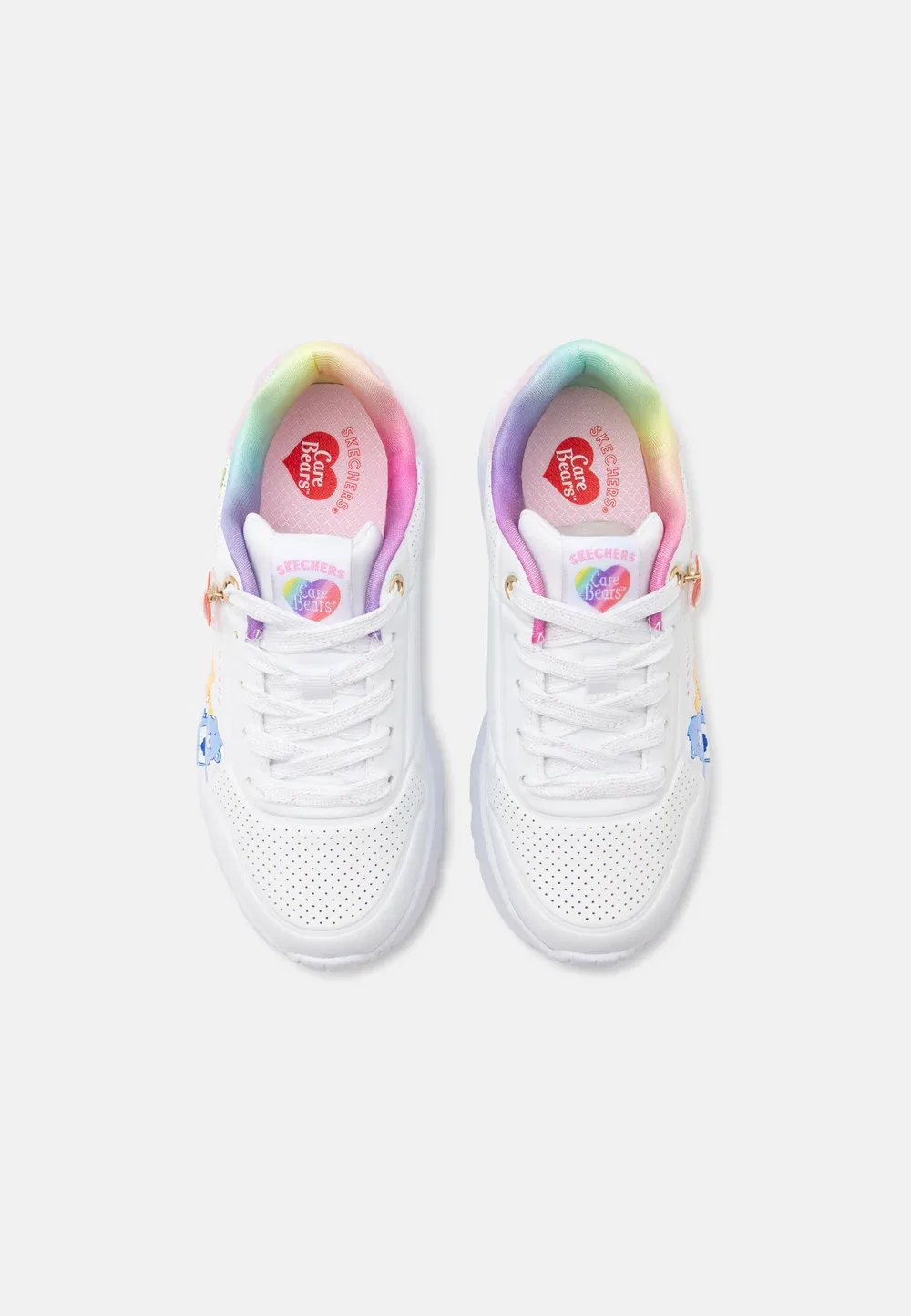 Care bears uno lite - кроссовки Skechers, White/Multi-Coloured — фото 4