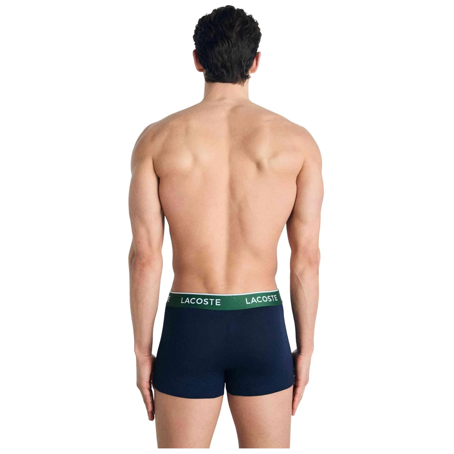 Мужские хлопковые боксеры Lacoste 5H1297HY0, Цвет: BLAU — фото 3