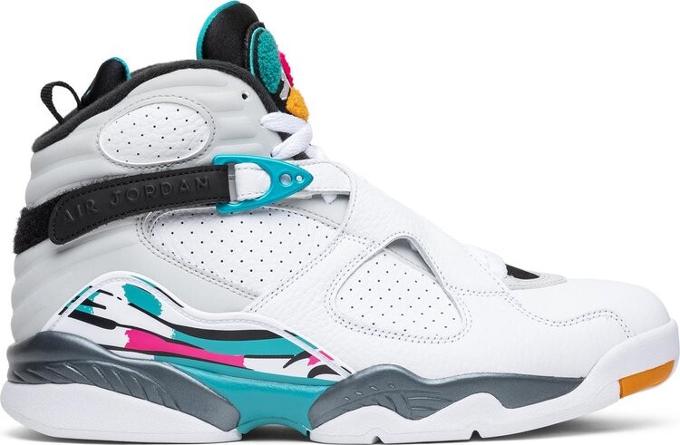 

Кроссовки Air Jordan 8 Retro South Beach, белый, Белый;серый, Кроссовки Air Jordan 8 Retro South Beach, белый