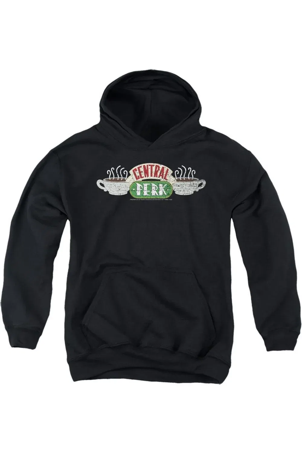 Детское худи с капюшоном Friends Central Perk Gildan, черный