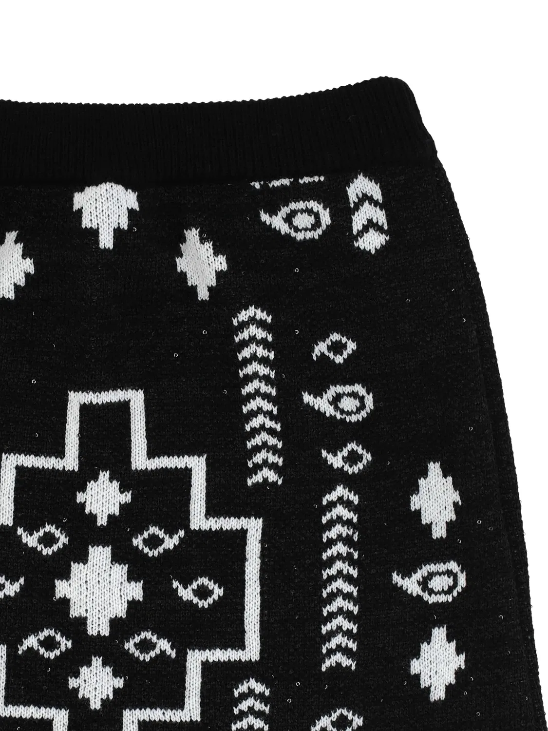 Юбка с узором жаккард Marcelo Burlon County of Milan, черный — фото 2