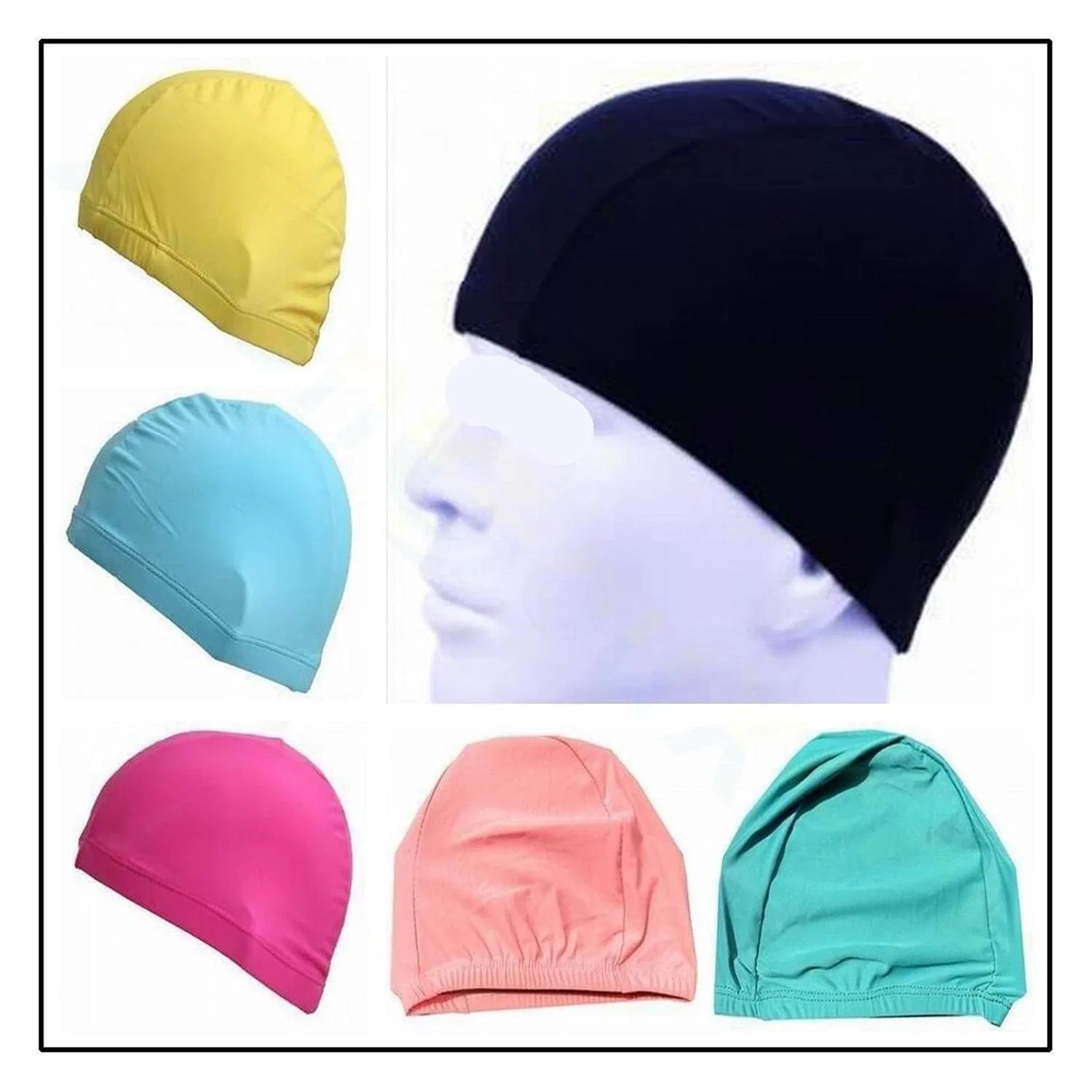 Шапочка для душа, быстросохнущая, DQZRTUECA, 1 шт, Light blue — фото 4