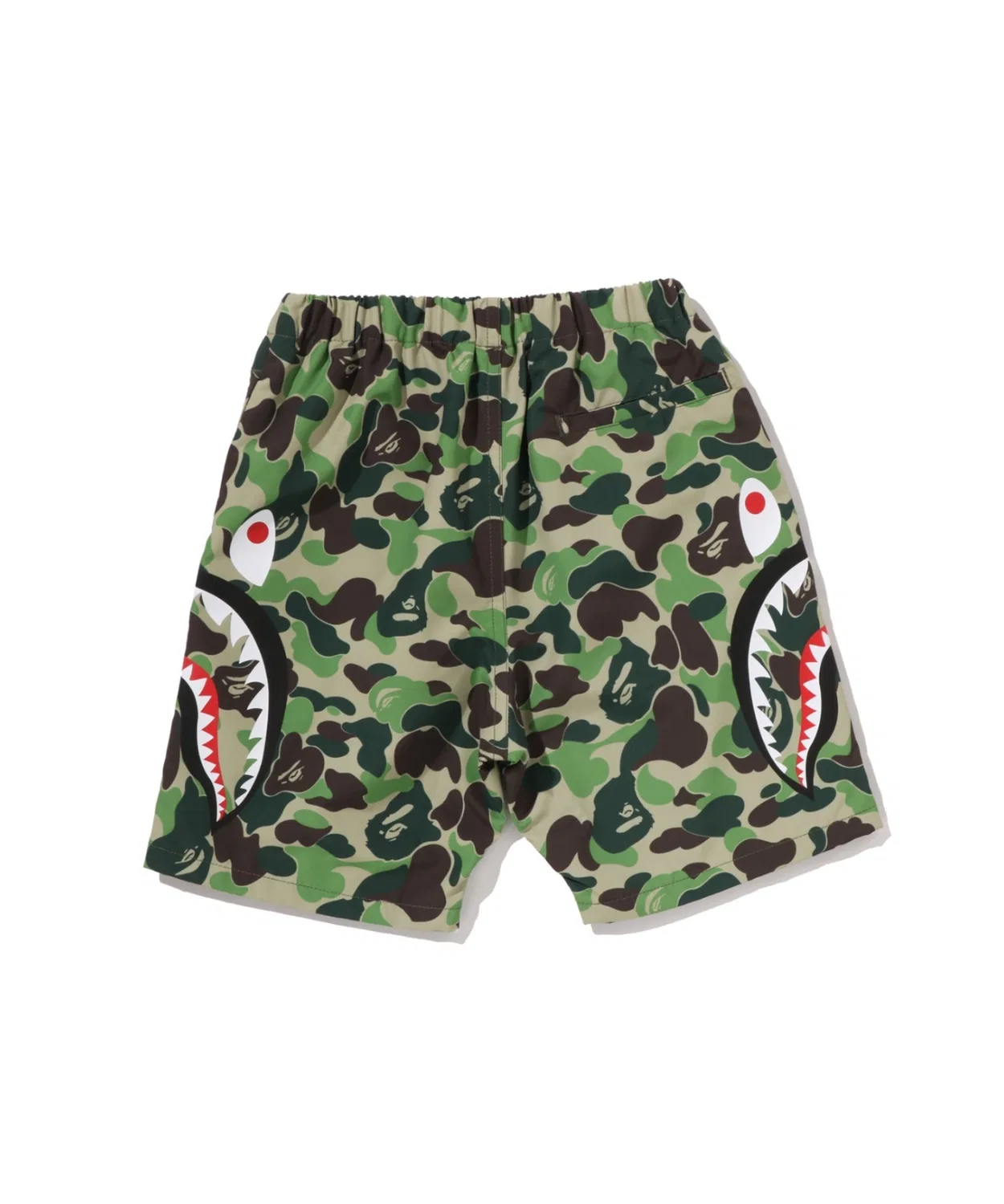 Детские шорты с принтом ABC CAMO SIDE SHARK A BATHING APE, Pink — фото 2