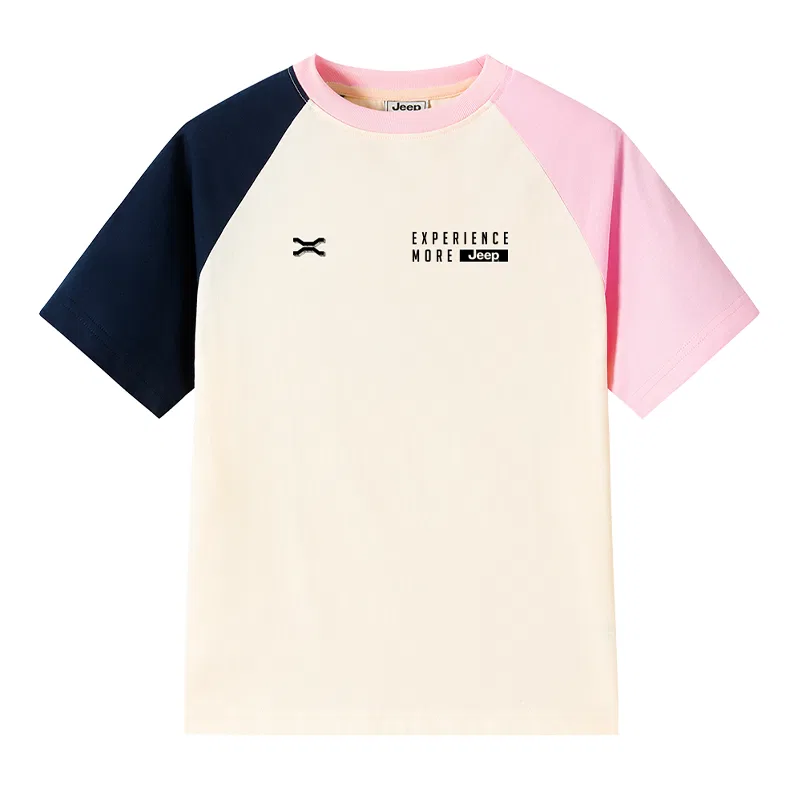 Детская футболка хлопковая с коротким рукавом Jeep, Cherry Blossom Pink