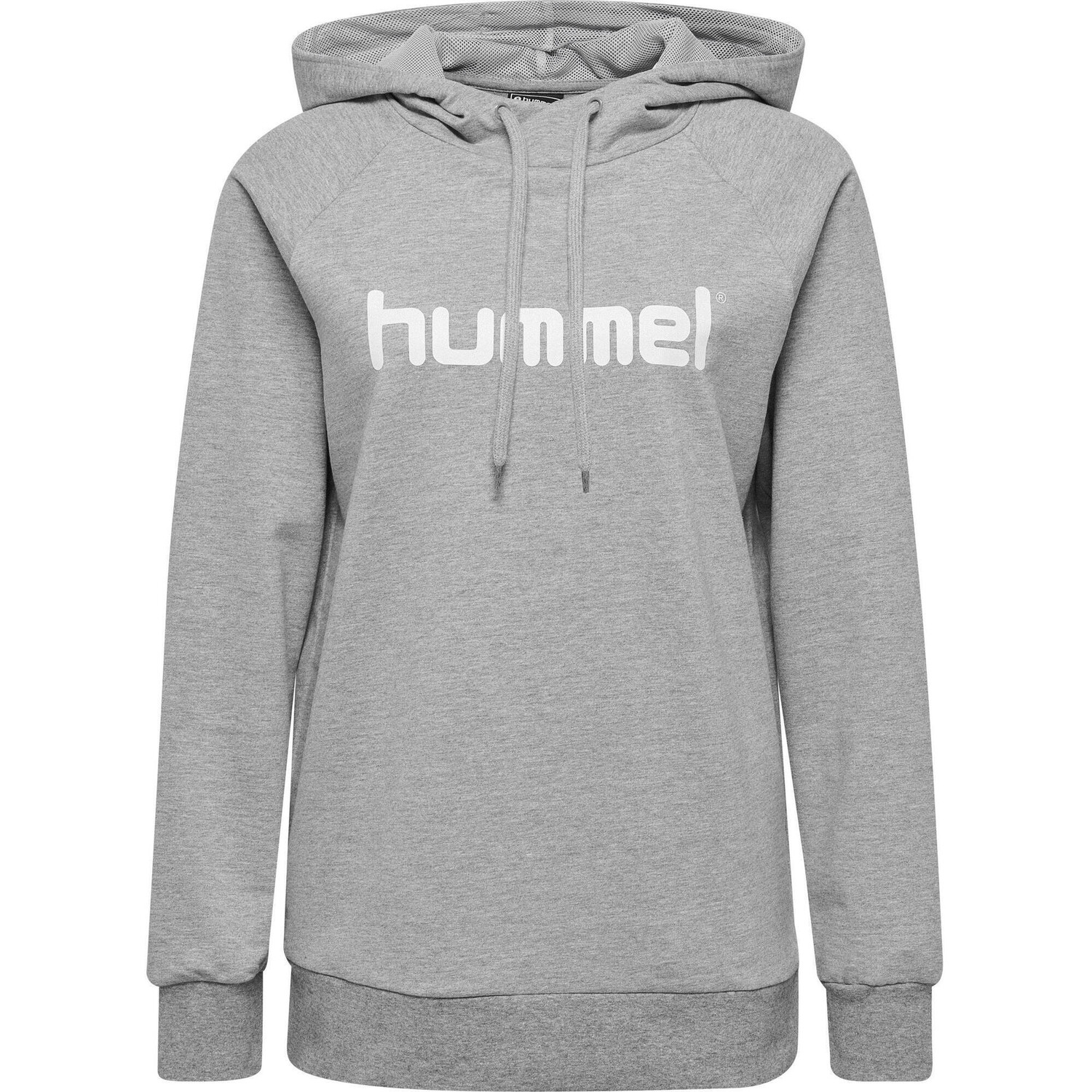 

Hmlgo Cotton Logo Hoodie Woman Хлопковая толстовка с капюшоном для женщин HUMMEL, темно-серый