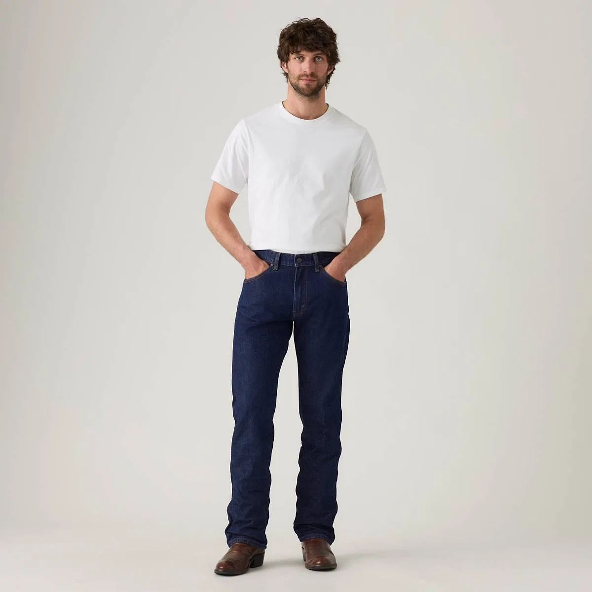 Мужские джинсы 557 Western Straight Levi's, Rocky Rinse - Dark Wash — фото 2