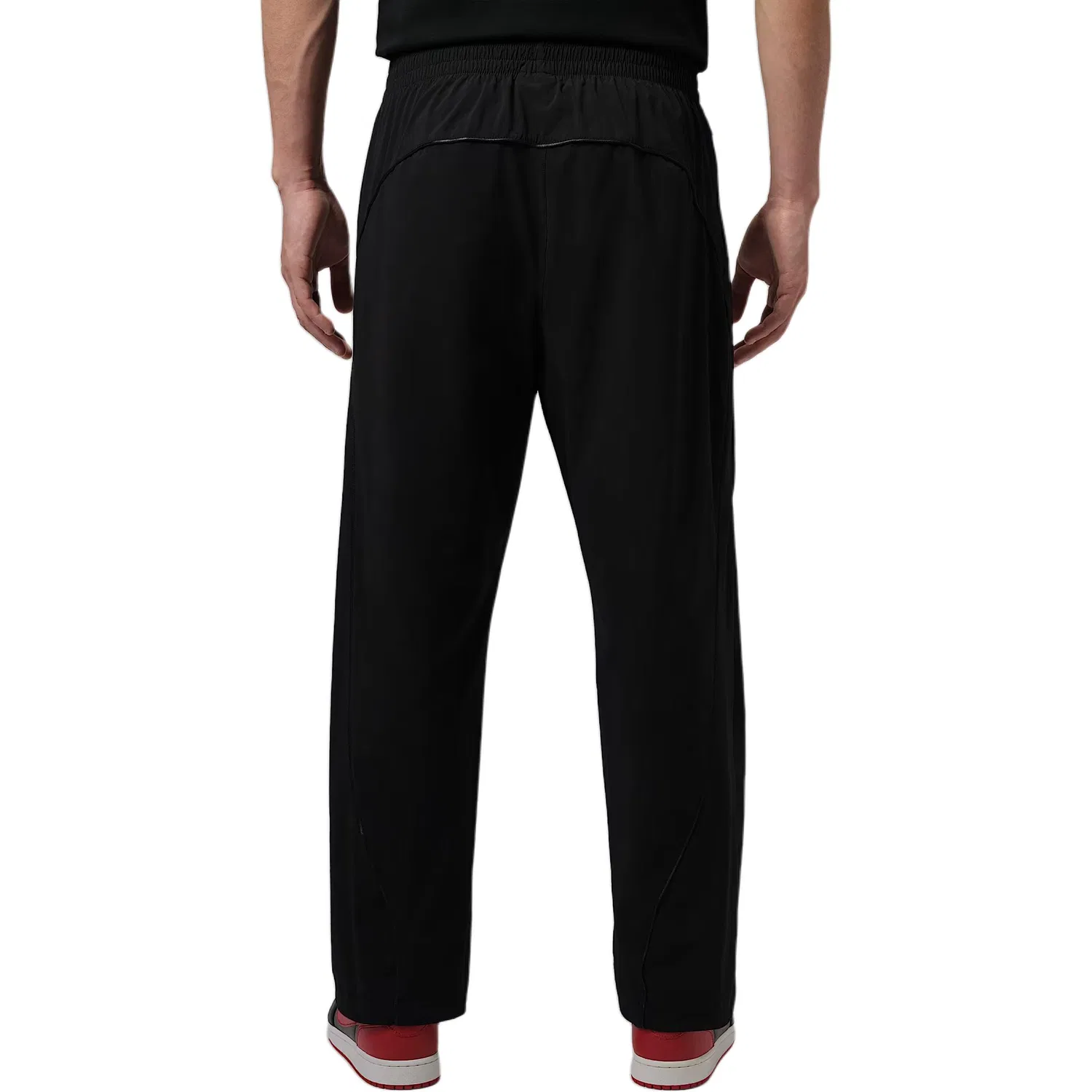 Мужские спортивные брюки casual с брендом Jordan, Цвет Black/Black/Black/University Red — фото 3