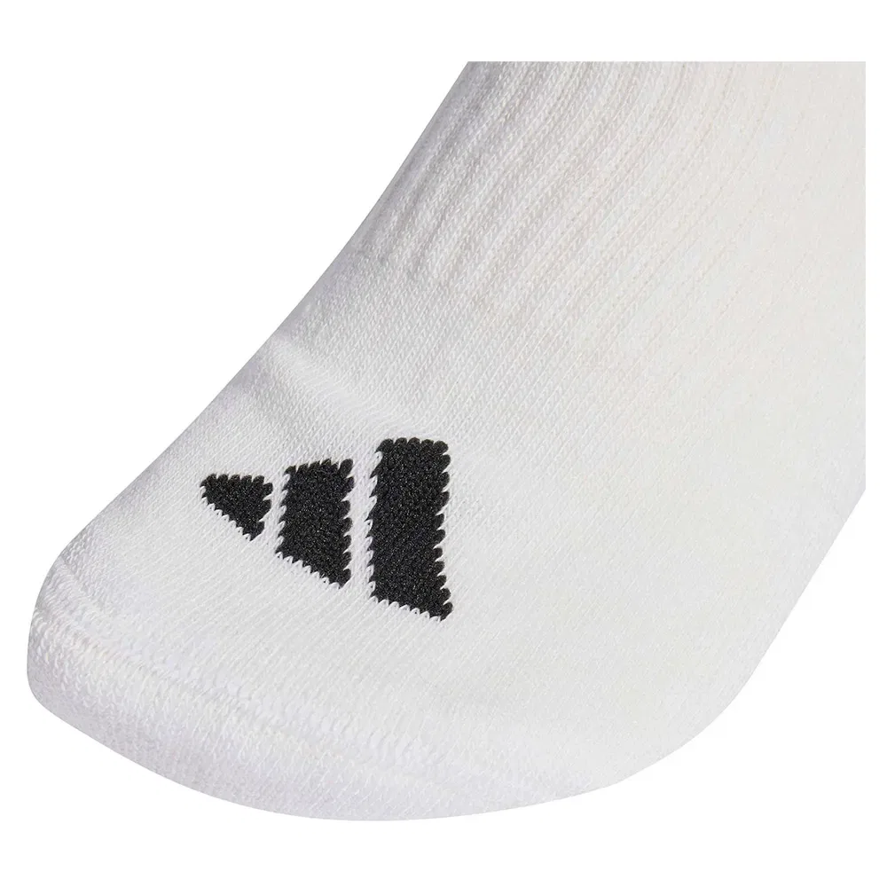 Женские носки с легкой амортизацией и поддержкой свода стопы 3 Stripes Essentials Cushioned Crew Socks Adidas, White — фото 3