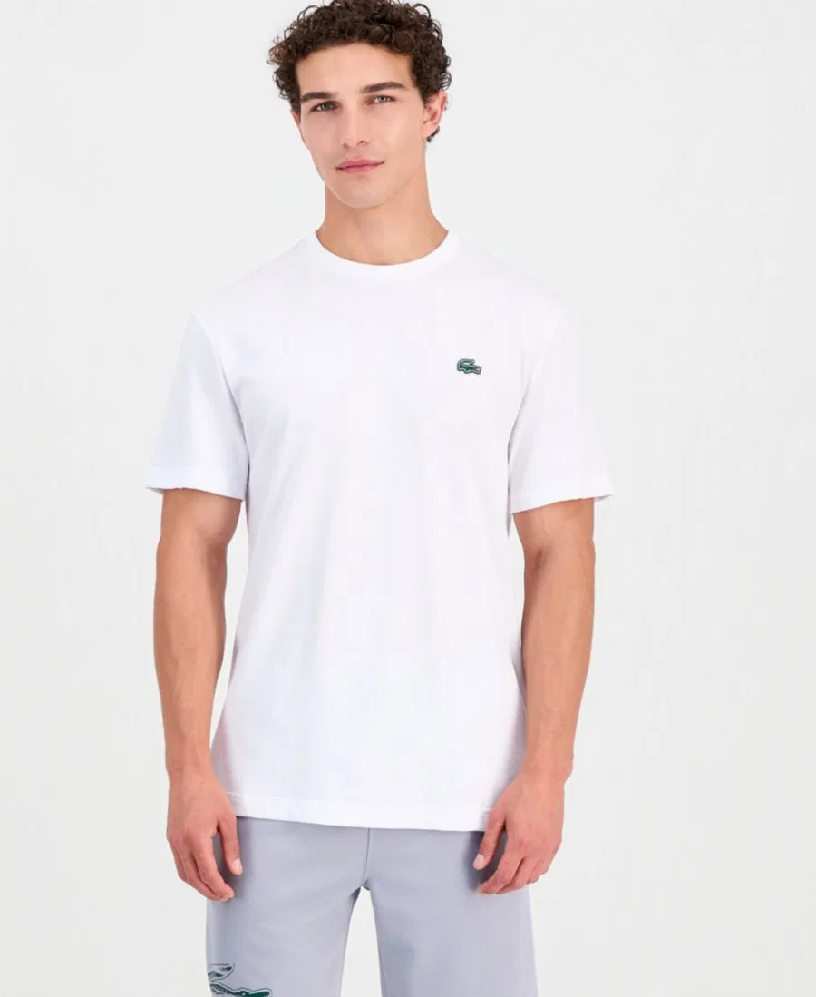 Футболка с коротким рукавом и принтом Lacoste, White — фото 3