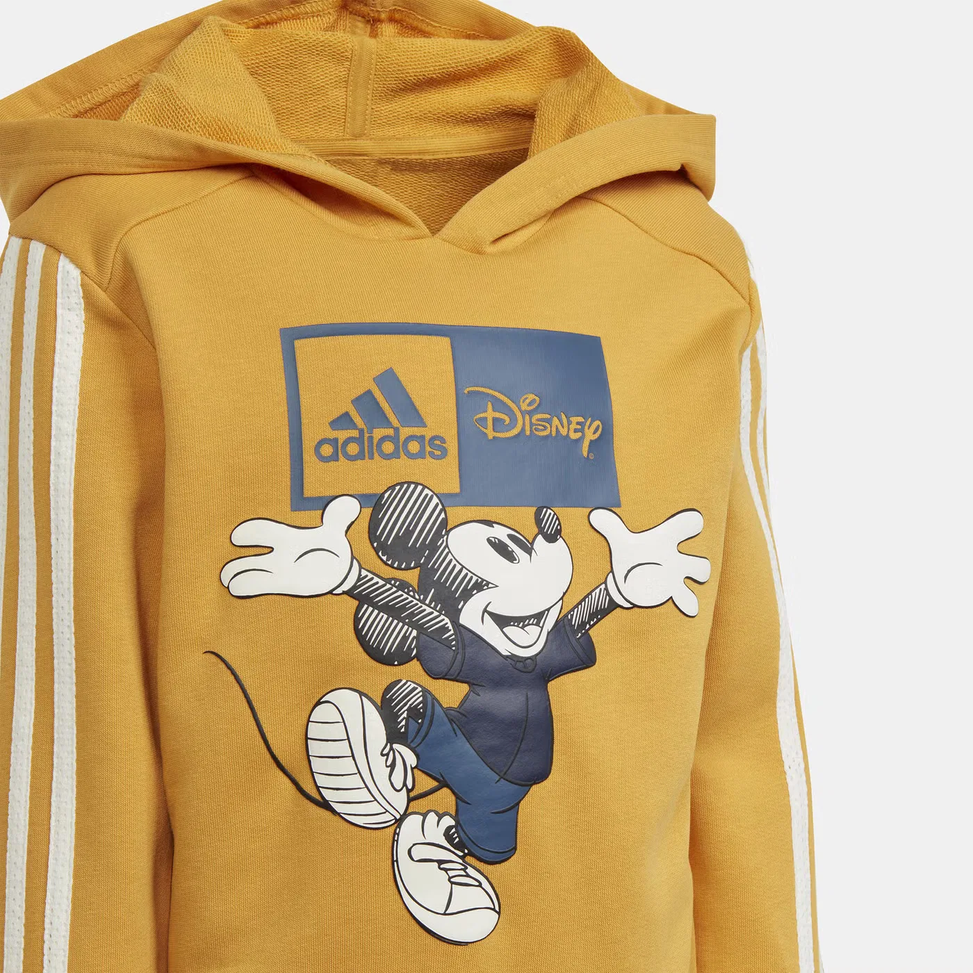 Комплект детский с принтом Mickey Mouse Adidas, желтый — фото 3