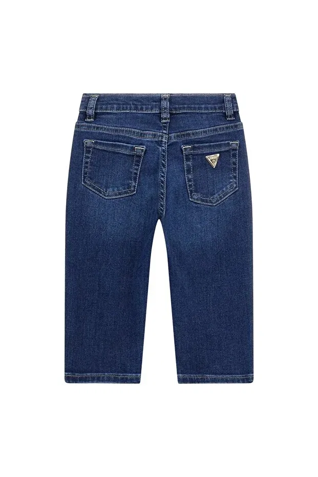 Детские брюки для девочек прямые с принтом Guess, Blue — фото 2