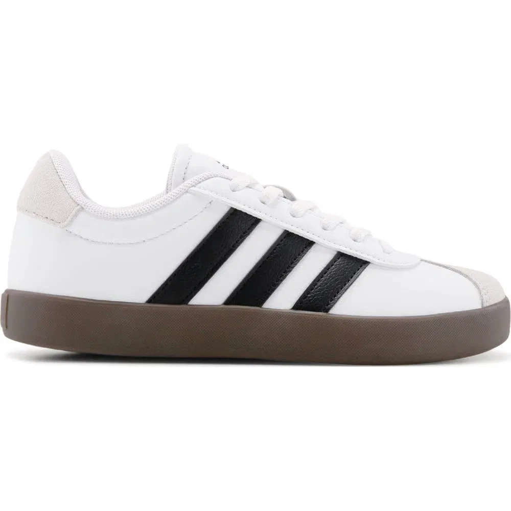 Детские кроссовки VL Court 3.0 Adidas, White/Black/Gum — фото 2