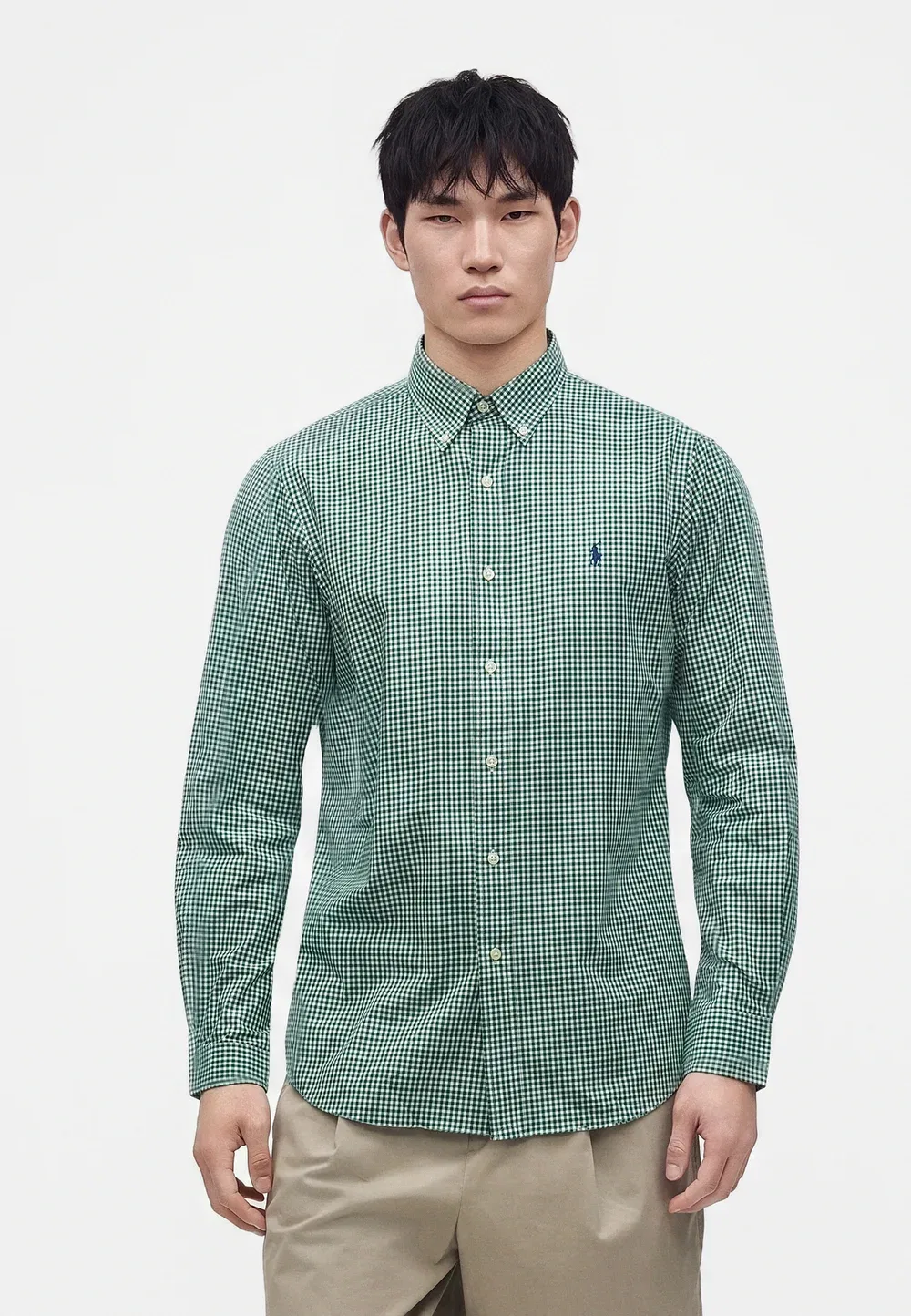 Спортивная рубашка с длинным рукавом Polo Ralph Lauren, Forest/White