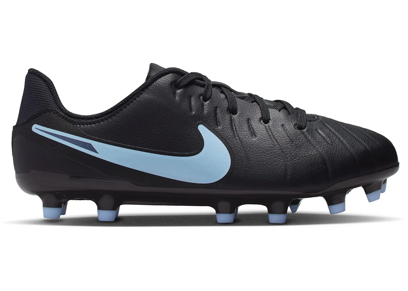 Детские бутсы Nike Tiempo Legend 10 Academy FG/MG, Black/Black