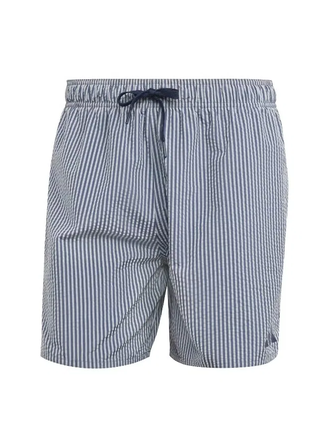 Шорты для плавания с полосками Seersckr sh 5in Adidas, белый