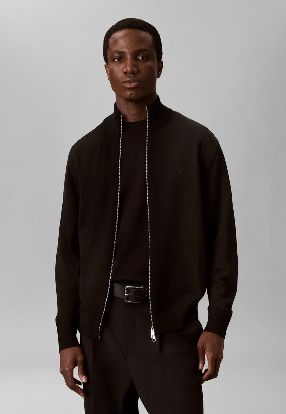 Кардиган на молнии по всей длине Calvin Klein, Black