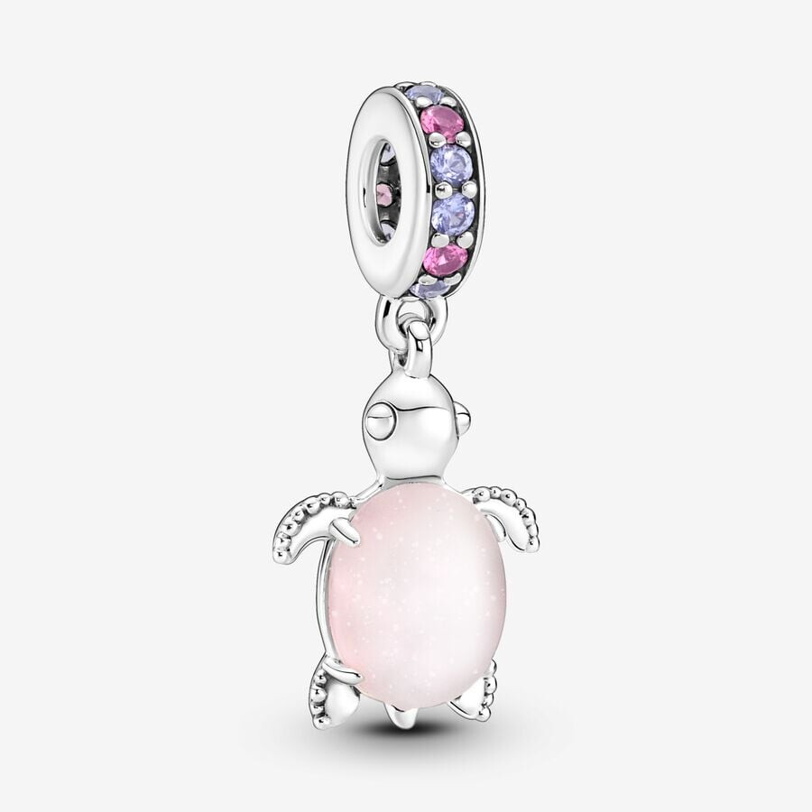 

Шарм-подвеска Pandora Murano Glass Sea Turtle, розовый