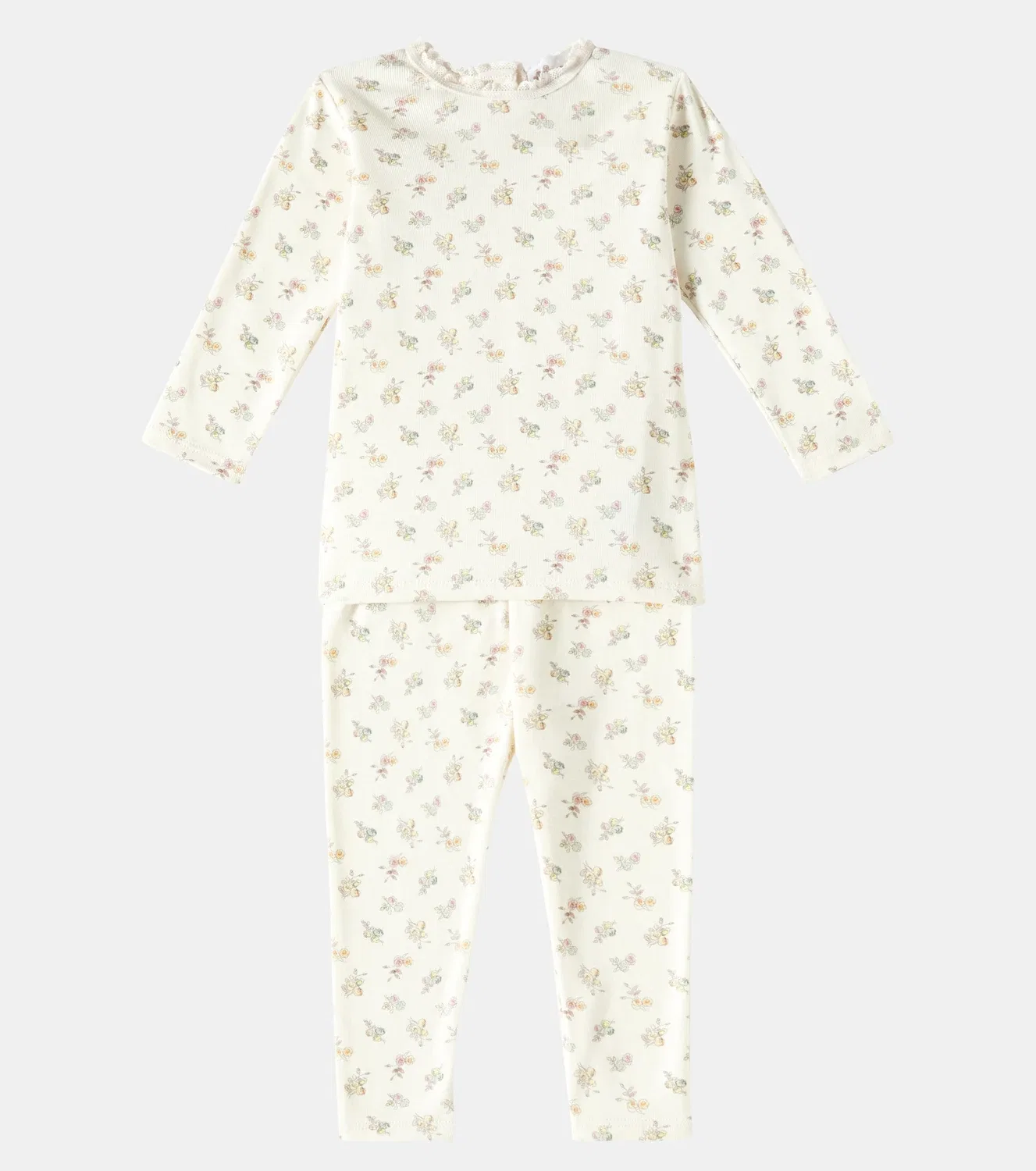 Комплект пижам из хлопка Baby Genna Bonpoint, бежевый — фото 2