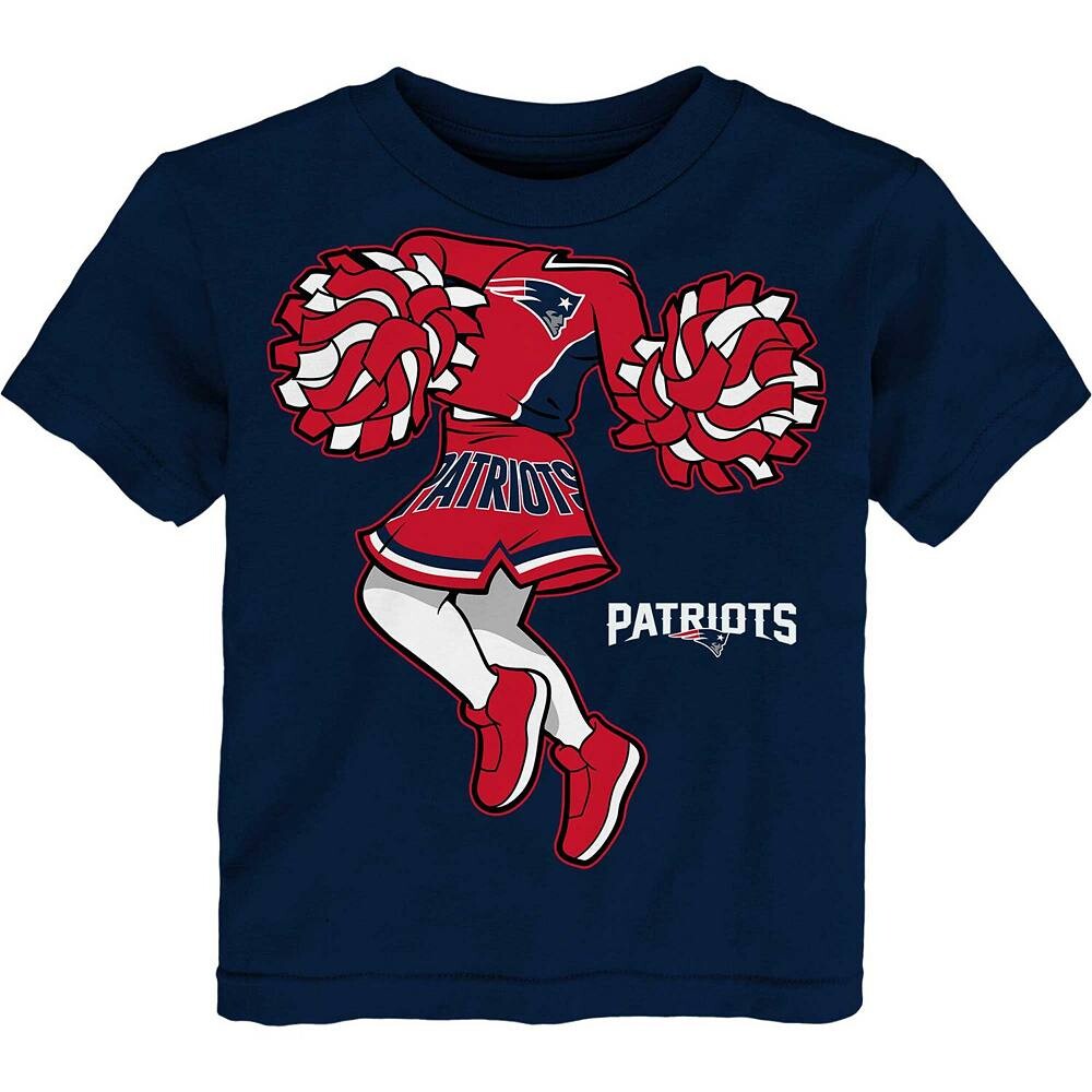 

Темно-синяя футболка для девочек-подростков New England Patriots Cheerleader Outerstuff, цвет Pat Navy