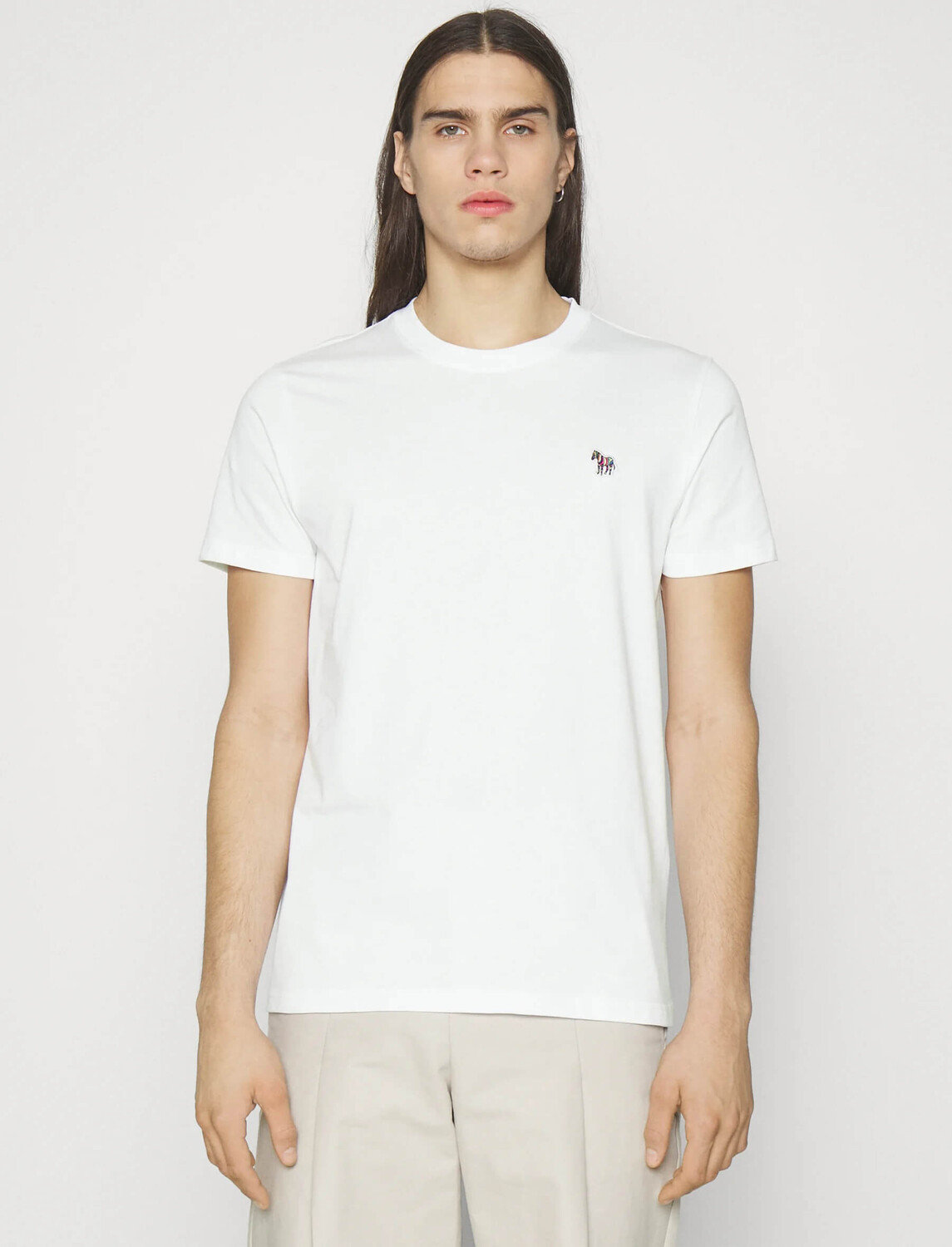 Базовая футболка PS Paul Smith Zebra Slim Fit, белый — фото 4