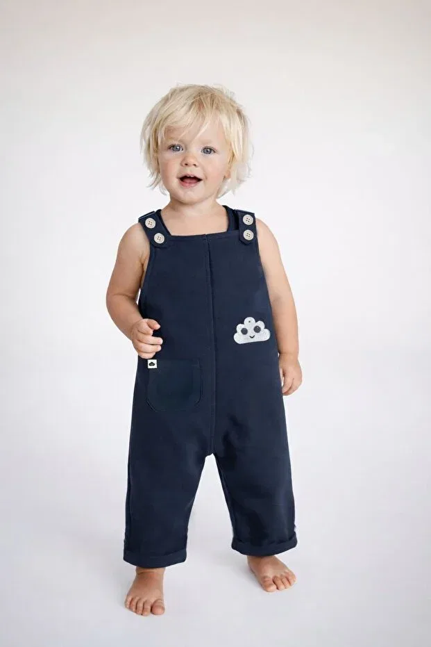 Детский комбинезон хлопковый Dadamama, Navy Blue