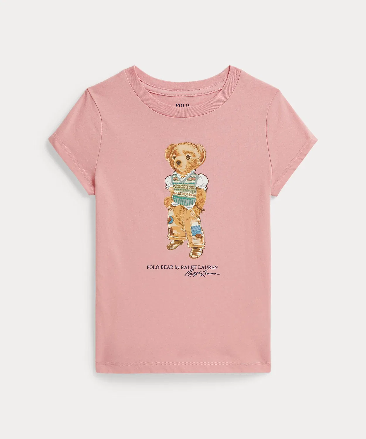 Детская футболка с принтом Polo Bear Ralph Lauren POLO RALPH LAUREN CHILDRENSWEAR, Pink